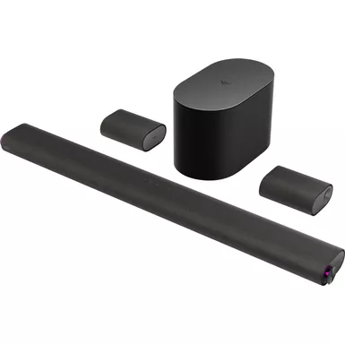 image of VIZIO - M-Series Elevate 5.1.2 Immersive Sound Bar with Dolby Atmos, DTS:X and Wireless Subwoofer - Black with sku:11mc15-ingram