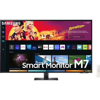 image of Samsung - M7B Series 43" Smart Tizen 4K UHD Monitor with HDR10 (HDMI, USB-C) - Black with sku:bb21977999-6502570-bestbuy-samsung