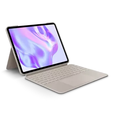 Logitech - Combo Touch for iPad Pro 13-inch (Latest Model)(M4 chip) Keyboard Case with Detachable Keyboard and Trackpad - Sand