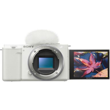Alt View Zoom 1. Sony - Alpha ZV-E10 Mirrorless Vlog Camera - Body Only - White