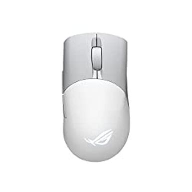 image of Asus ROG Keris Wireless AimPoint Gaming Mouse, Tri-mode connectivity (2.4GHz RF, Bluetooth, Wired), 36000 DPI sensor, 5 programmable buttons, ROG SpeedNova, Replaceable switches, Paracord cable, White with sku:b0brtf2pgp-amazon