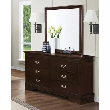 image of Carlton 6-Drawer Dresser Cappuccino with sku:202093-coaster