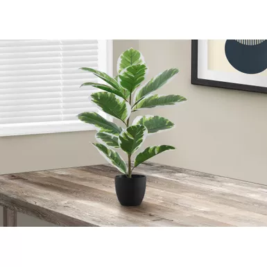 image of Artificial Plant - 27"H / Indoor Rubber In A 5" Pot with sku:i-9572-monarch