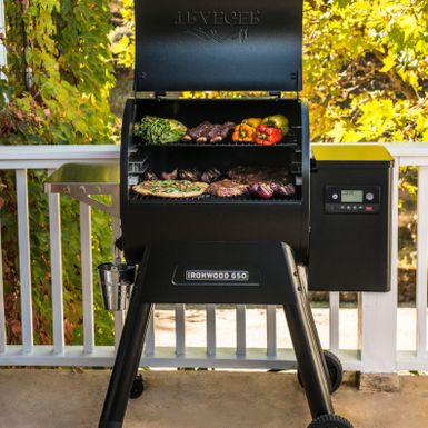 Alt View Zoom 14. Traeger Grills - Ironwood 650 Pellet Grill and Smoker with WiFire - Black