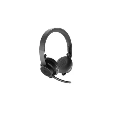 image of Logitech - Zone Wireless Bluetooth Headset for Microsoft Teams - Black with sku:bb21556431-bestbuy