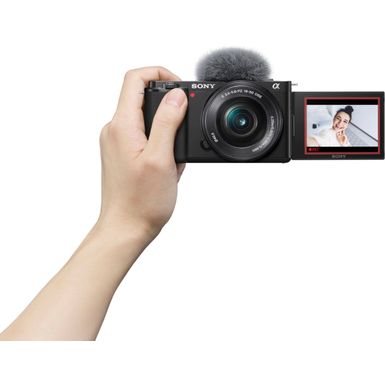 Alt View Zoom 11. Sony - Alpha ZV-E10 Kit Mirrorless Vlog Camera with 16-50mm Lens - Black