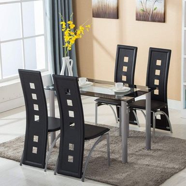 image of Porch & Den Matthew 5-piece Chair/Table Dining Set - Just Chairs with sku:1py1krcmjdvdagcbh2pzrqstd8mu7mbs-overstock