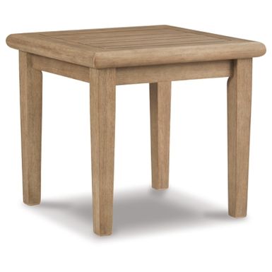 image of Grayish Brown Gerianne Square End Table with sku:p805-702-ashley