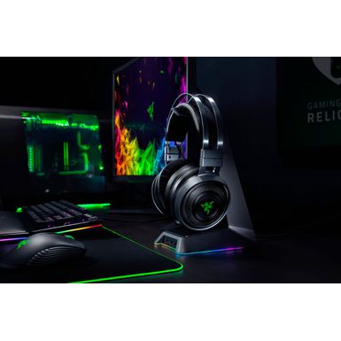 Alt View Zoom 21. Razer - Nari Ultimate Wireless THX Spatial Audio Gaming Headset for PC, PS5, and PS4 - Gunmetal