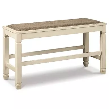 image of Two-tone Bolanburg DBL Counter UPH Bench (1/CN) with sku:d647-09-ashley
