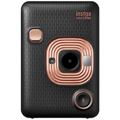 image of Fujifilm - instax mini LiPlay Instant Film Camera - Elegant Black with sku:ifjinhyeb-adorama