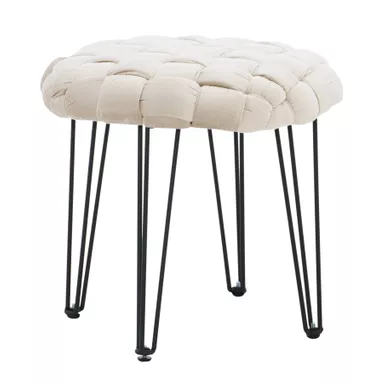 Jarom Round Stool Cream