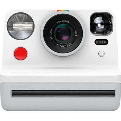 image of Polaroid - Now Instant Film Camera - White with sku:bb21500276-6404348-bestbuy-impossible