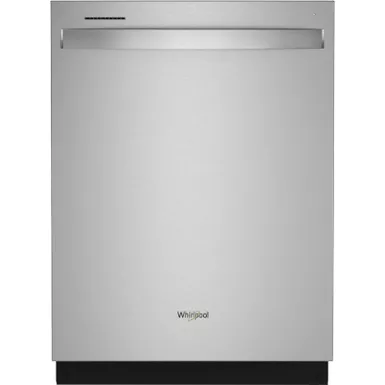 image of Whirlpool - 24" Top Control Built-In Stainless Steel Tub Dishwasher with 3rd Rack and 47 dBA - Stainless Steel with sku:bb21608210-bestbuy