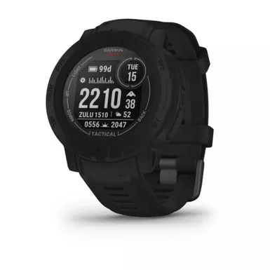 Garmin - Instinct 2 Solar Tactical Edition 45mm Smartwatch Fiber-reinforced Polymer - Black