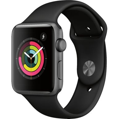 image of Apple Apple Watch S3 GPS, 38mm Space Gray with sku:mtf02ll/a-streamline