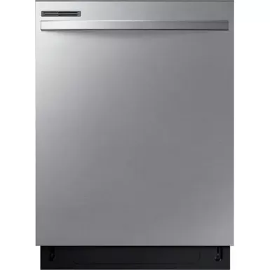 image of Samsung - 24” Top Control Built-In Dishwasher with Height-Adjustable Rack, 53 dBA - Stainless Steel with sku:dw80cg4021sr-electronicexpress