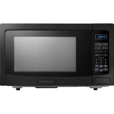 image of Insignia™ - 1.1 Cu. Ft. Microwave - Black with sku:bb21286278-6359532-bestbuy-insignia