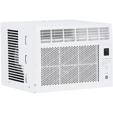 image of GE - 250 Sq. Ft. 6,000 BTU Window Air Conditioner with Remote - White with sku:bb21423755-6390676-bestbuy-ge