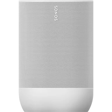 image of Sonos - Move Smart Portable Wi-Fi and Bluetooth Speaker with Alexa and Google Assistant - White with sku:move1us1-streamline
