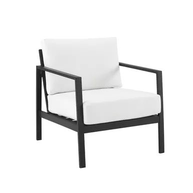 image of Albin Aluminum Outdoor Single Chair White with sku:lfxs2176-linon