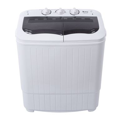image of Compact Twin Tub Semi-automatic Washing Machine - Grey with sku:ravbbeopbpjrse-223lnxastd8mu7mbs-overstock