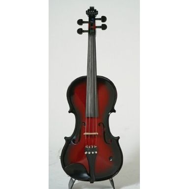 image of Barcus Berry Vibrato-AE Series BAR-AEVR Acoustic-Electric Violin (Red-Berry Burst) with sku:bar-bar-aevr-guitarfactory