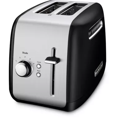 image of KitchenAid 2-Slice Toaster with Illuminated Button in Onyx Black with sku:kmt2115ob-almo