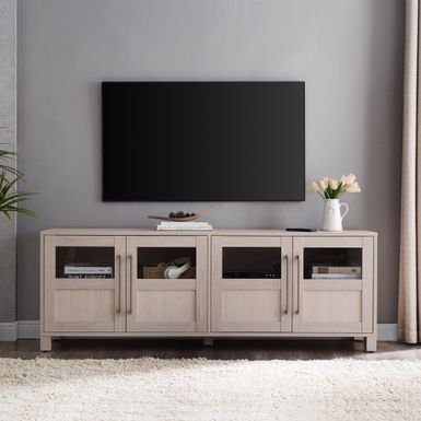 image of Holbrook Rectangular TV Stand for TV's up to 75" - Alder White with sku:3g8u6uk1aripdbvur2aavwstd8mu7mbs--ovr