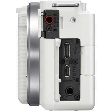 Alt View Zoom 11. Sony - Alpha ZV-E10 Mirrorless Vlog Camera - Body Only - White