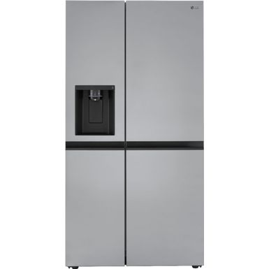 image of LG - 27.2 Cu. Ft. Side-by-Side Smart Refrigerator with SpacePlus Ice - Stainless steel with sku:bb21787708-6468486-bestbuy-lg