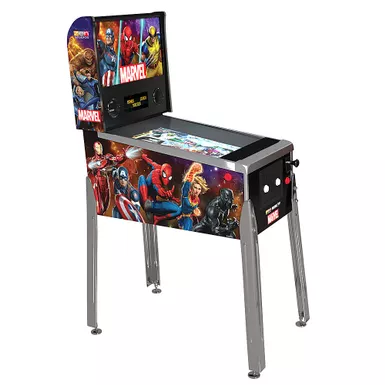 image of Arcade1Up - Marvel Pinball Digital with Lit Marquee - Multi with sku:bb21913467-bestbuy