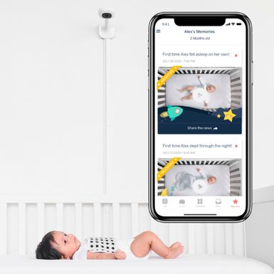 Alt View Zoom 13. Nanit - Pro Smart Baby Monitor and Wall Mount - White
