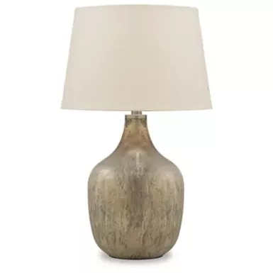 Gray/Gold Finish Mari Glass Table Lamp (1/CN)