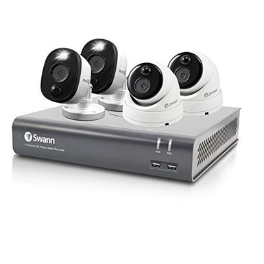 Rent to own Swann Home Security Camera System, 4 Cameras 4 Channel