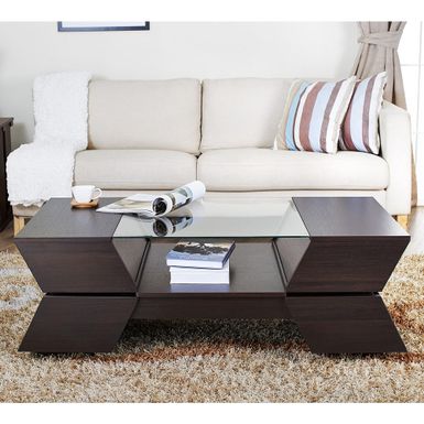 image of Furniture of America Anjin Enzo Contemporary Two-tone Multi-storage Coffee Table - Espresso with sku:cdl_awqocxnxcrh5j-xqvastd8mu7mbs-fur-ovr