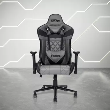 image of XL Ergonomic Gaming Chair, Grey with sku:rta-tsxl3-gry-rtaproducts