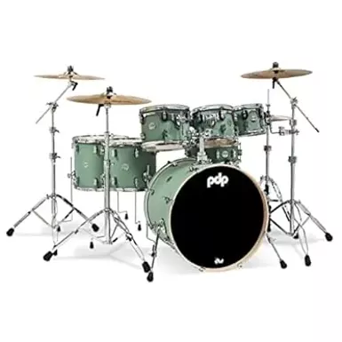 image of Pacific Drums & Percussion Drum Set PDP Concept Maple 7-Piece, Satin Seafoam Shell Pack (PDCM2217SF) with sku:b08k2l4s2x-amazon
