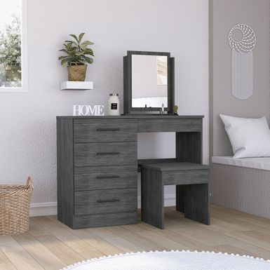 Rent to own Boahaus Tyche Dressing Table (Grey) - Grey - FlexShopper