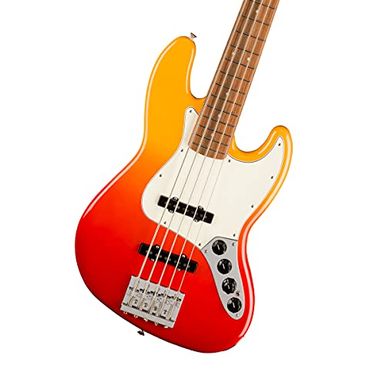 image of Fender Player Plus Active Jazz Bass V 5-String Bass Guitar, Tequila Sunrise with sku:fen-0147383387-guitarfactory
