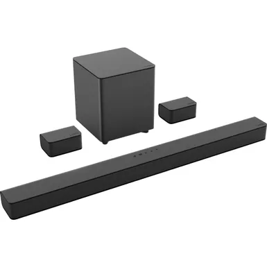 image of VIZIO - 5.1-Channel V-Series Soundbar with Wireless Subwoofer and Dolby Audio 5.1/DTS Virtual:X - Black with sku:7zp367-ingram