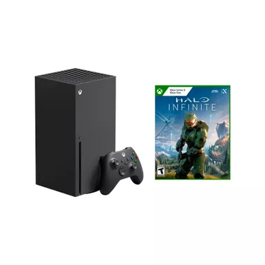 image of Xbox X + Halo Infinite Bundle with sku:rrt-00001-4-streamline