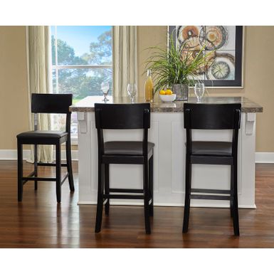 Ketchum Contemporary Counter Stool Black
