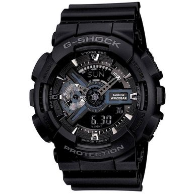 image of Casio Mens Black G-Shock Analog-Digital Watch with sku:ga1101b-electronicexpress