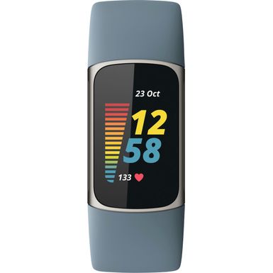 image of Fitbit - Charge 5 Advanced Fitness & Health Tracker - Platinum with sku:bb21820770-6476123-bestbuy-fitbit