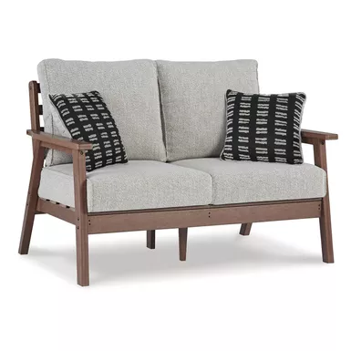 image of Emmeline Outdoor Loveseat with Cushion with sku:p420-835-ashley
