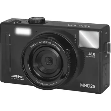image of Minolta - MND25 48.0 Megapixel 4K Video Digital Camera - Black with sku:imnd25bk-adorama
