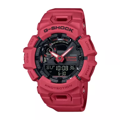 image of G-Shock - Mens G-Shock Burning Red Resin Watch Black Dial with sku:gba900rd-4a-powersales