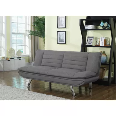 image of Julian Upholstered Sofa Bed with Pillow-top Seating Grey with sku:503966-coaster