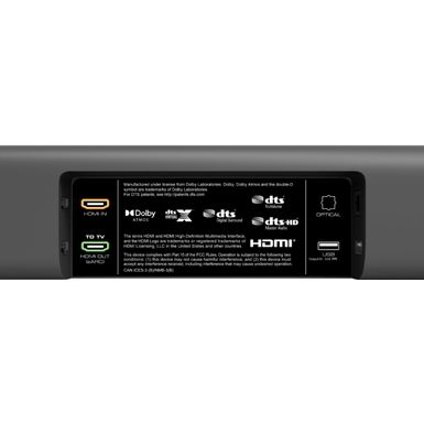 Alt View Zoom 16. VIZIO - 5.1-Channel M-Series Premium Sound Bar with Wireless Subwoofer, Dolby Atmos and DTS:X - Dark Charcoal